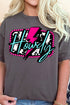 Pink Howdy Lightning Short Sleeve Relaxed Fit T-Shirt