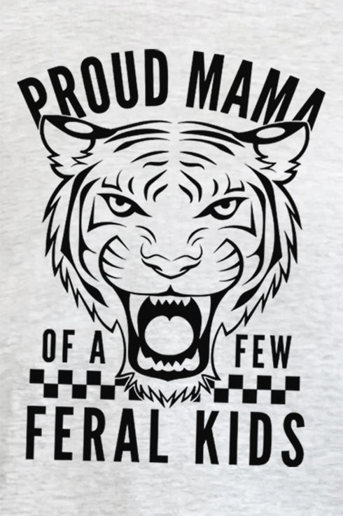 Proud Mama Feral Kids Short Sleeve Relaxed Fit T-Shirt