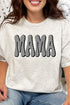 Retro Checkered Mama Short Sleeve Relaxed Fit T-Shirt