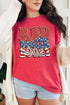 Retro Red White Boozy Short Sleeve Relaxed Fit T-Shirt