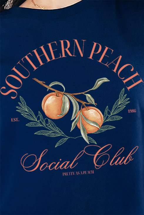 Southern Peach Social Club Short Sleeve Relaxed Fit T-Shirt
