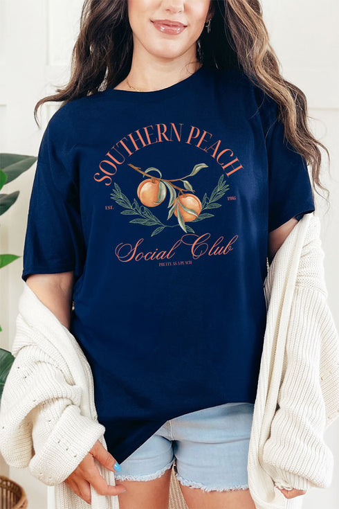Southern Peach Social Club Short Sleeve Relaxed Fit T-Shirt