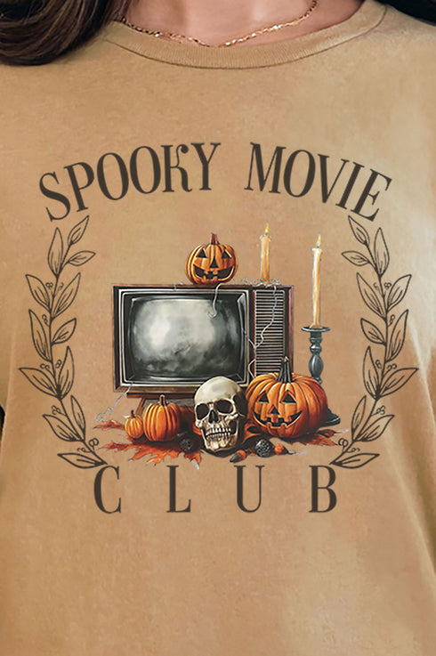 Spooky Movie Club Short Sleeve Relaxed Fit T-Shirt