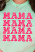 Stacked Cheetah Mama Short Sleeve Relaxed Fit T-Shirt