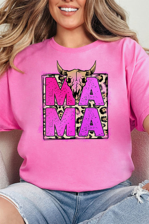 Steer Splatter Mama Short Sleeve Relaxed Fit T-Shirt
