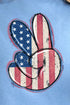 Vintage American Peace Sign Short Sleeve Relaxed Fit T-Shirt