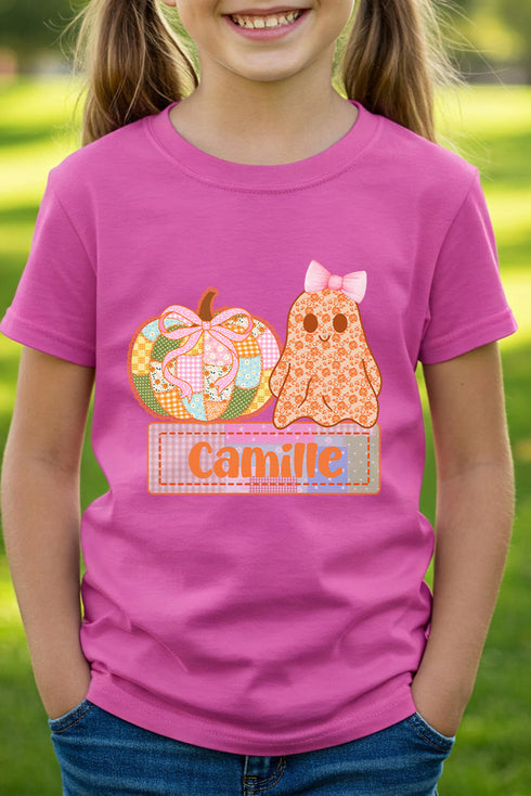 Youth Personalized Sweetly Spooky Short Sleeve Relaxed Fit T-Shirt *Enter Kid's Name
