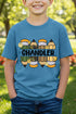Youth Personalized Camo Pencil Pack Short Sleeve Relaxed Fit T-Shirt *Enter Kid's Name