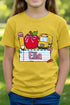 Youth Personalized Back-to-School Name Tag Girl Short Sleeve Relaxed Fit T-Shirt *Enter Kid's Name