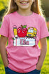 Youth Personalized Back-to-School Name Tag Girl Short Sleeve Relaxed Fit T-Shirt *Enter Kid's Name