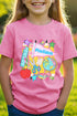 Youth Personalized School Day Sketches Short Sleeve Relaxed Fit T-Shirt *Enter Kid's Name