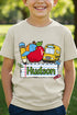 Youth Personalized Back-to-School Name Tag Boy Short Sleeve Relaxed Fit T-Shirt *Enter Kid's Name