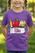 Youth Personalized Back-to-School Name Tag Girl Short Sleeve Relaxed Fit T-Shirt *Enter Kid's Name