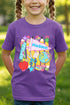 Youth Personalized School Day Sketches Short Sleeve Relaxed Fit T-Shirt *Enter Kid's Name
