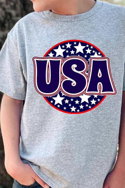 Youth Circle USA Short Sleeve Relaxed Fit T-Shirt