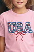 Youth Faux Patchwork USA Short Sleeve Relaxed Fit T-Shirt