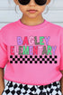 Youth Bagley Elementary Checkered School Short Sleeve Relaxed Fit T-Shirt