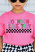 Youth Johnson Elementary Checkered School Short Sleeve Relaxed Fit T-Shirt
