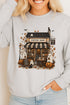 Brew & Boo Coffee Shop Heavy Cotton Long Sleeve Adult T-Shirt