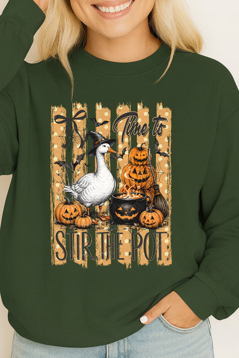 Stir The Pot Goose Heavy Cotton Long Sleeve Adult T-Shirt