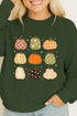 Patchwork Pumpkin Parade Heavy Cotton Long Sleeve Adult T-Shirt