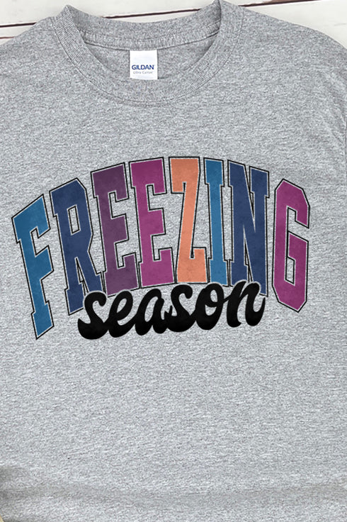 Freezing Season Heavy Cotton Long Sleeve Adult T-Shirt