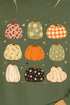 Patchwork Pumpkin Parade Heavy Cotton Long Sleeve Adult T-Shirt
