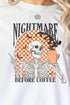 Nightmare Before Coffee Heavy Cotton Long Sleeve Adult T-Shirt