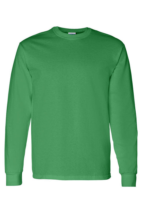 Christmas Tree Let Us Adore Him Heavy Cotton Long Sleeve Adult T-Shirt