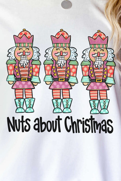 Nuts About Christmas Heavy Cotton Long Sleeve Adult T-Shirt