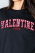 Valentine Vibes Faux Sequin Transfer Heavy Cotton Long Sleeve Adult T-Shirt