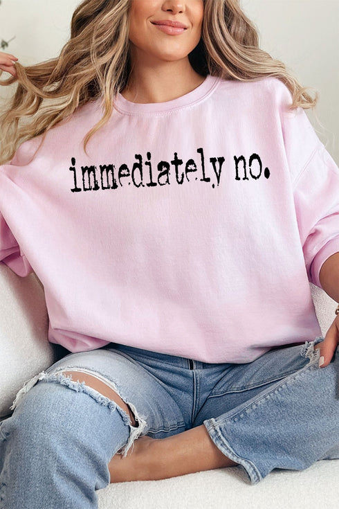 Immediately No Unisex NuBlend Crew Sweatshirt