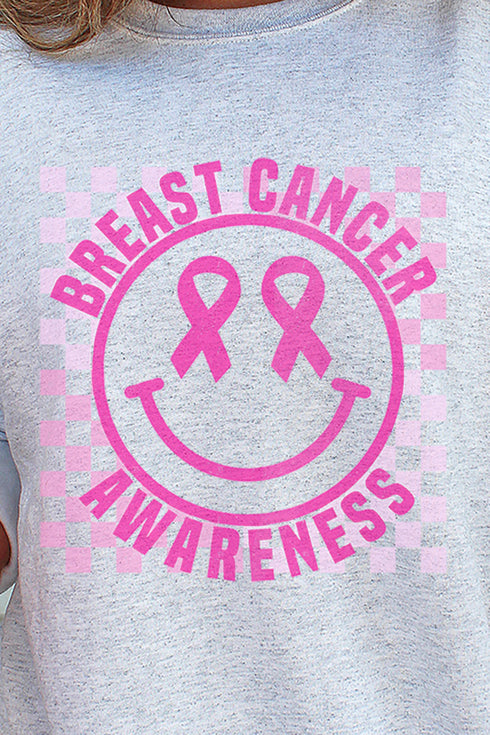 All Smiles Breast Cancer Awareness Unisex NuBlend Crew Sweatshirt
