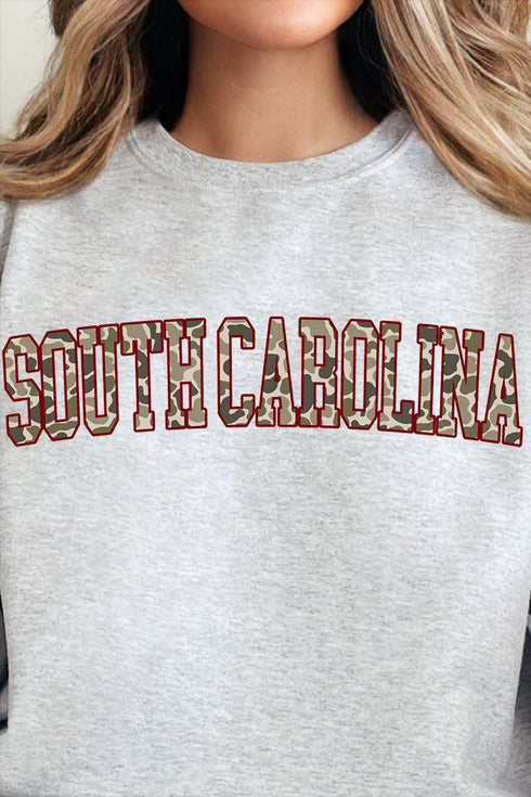 Garnet South Carolina Camo Unisex NuBlend Crew Sweatshirt