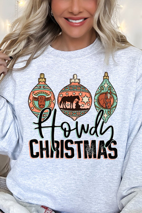 Howdy Horse Christmas Unisex NuBlend Crew Sweatshirt