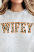 Orange Wifey Camo Unisex NuBlend Crew Sweatshirt