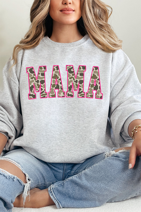 Pink Mama Camo Unisex NuBlend Crew Sweatshirt