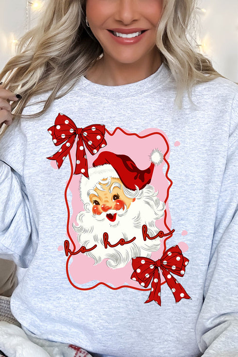 Preppy Santa Coquette Unisex NuBlend Crew Sweatshirt