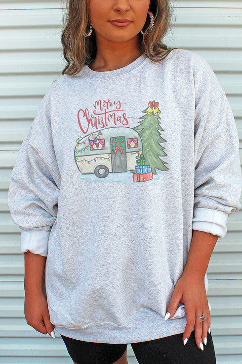 Camper Merry Christmas Unisex NuBlend Crew Sweatshirt