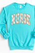 Checkerboard Nurse Unisex NuBlend Crew Sweatshirt
