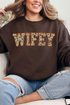 Orange Wifey Camo Unisex NuBlend Crew Sweatshirt