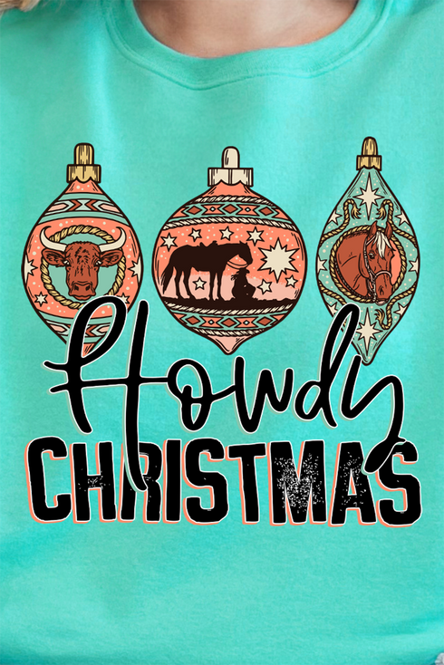 Howdy Horse Christmas Unisex NuBlend Crew Sweatshirt