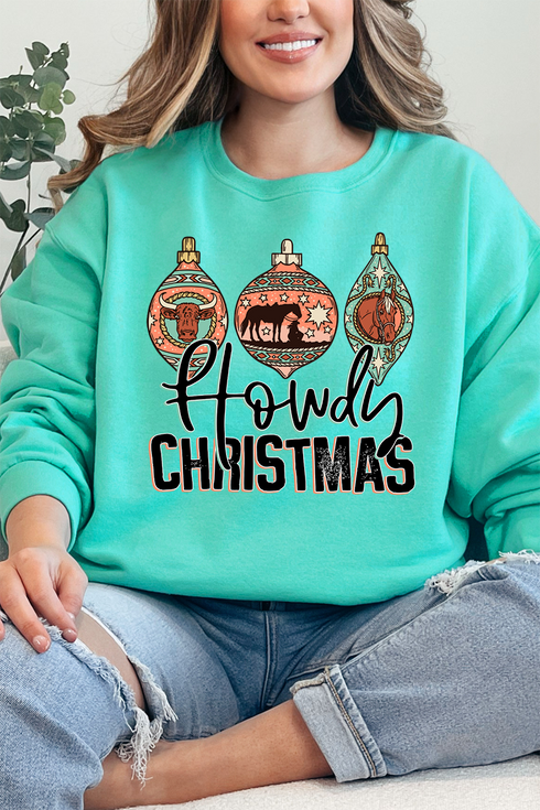 Howdy Horse Christmas Unisex NuBlend Crew Sweatshirt