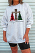 Cross Trees Merry Christmas Unisex NuBlend Crew Sweatshirt