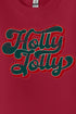 Distressed Groovy Holly Jolly Unisex NuBlend Crew Sweatshirt