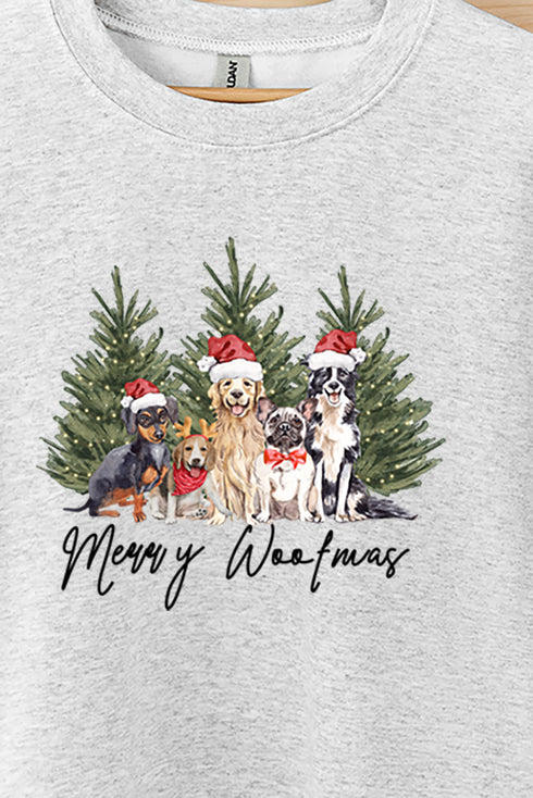 Dog Merry Woofmas Unisex NuBlend Crew Sweatshirt