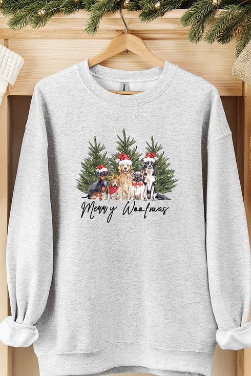 Dog Merry Woofmas Unisex NuBlend Crew Sweatshirt