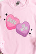 Faux Embroidery Candy Hearts Transfer Unisex NuBlend Crew Sweatshirt