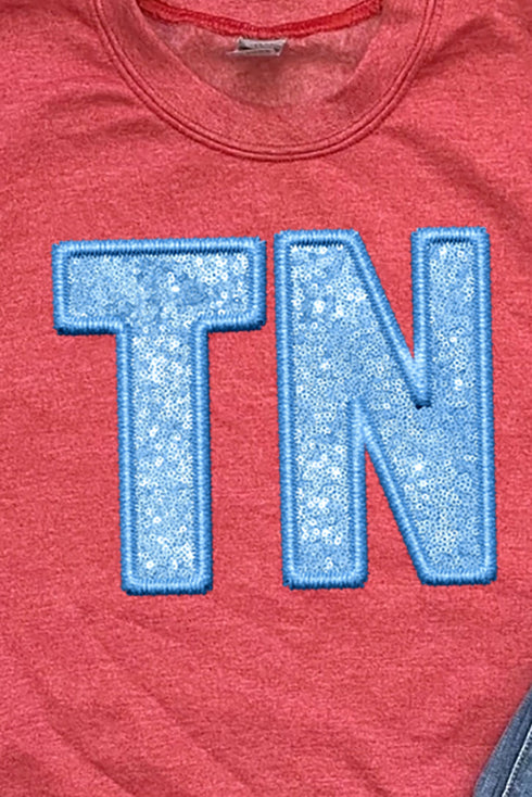Faux Sequin Blue TN Transfer Unisex NuBlend Crew Sweatshirt
