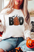 Faux Sequin Boo Transfer Unisex NuBlend Crew Sweatshirt